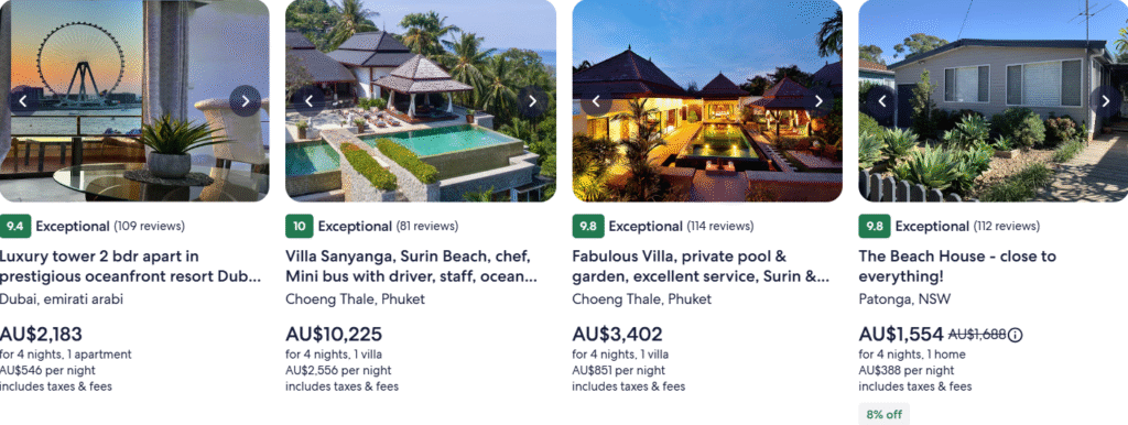 Stays package detail