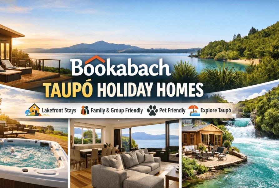 Taupo holiday rental book at bookabach